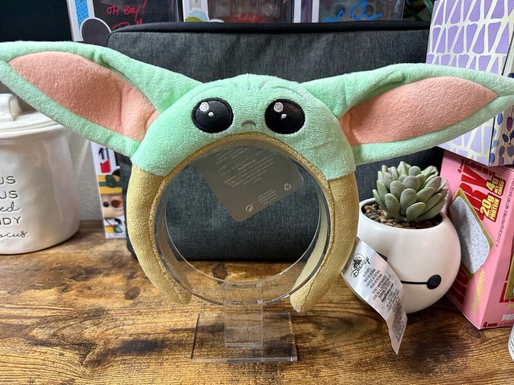 Disney Parks Star Wars The Mandalorian Grogu Baby Yoda Plush Ears Headband